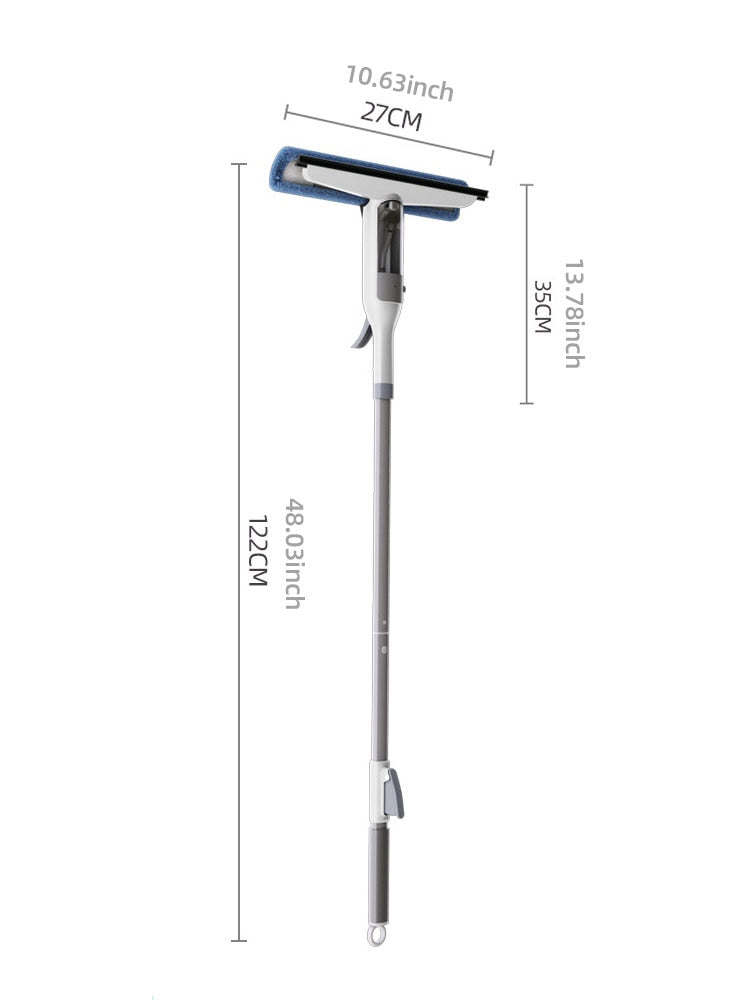 Multifunctional Spray Mop - Window Cleaner Floor Wiper with Silicone Scraper