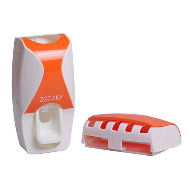 Automatic Toothpaste Dispenser & Toothbrush Holder (Wall Mounted)