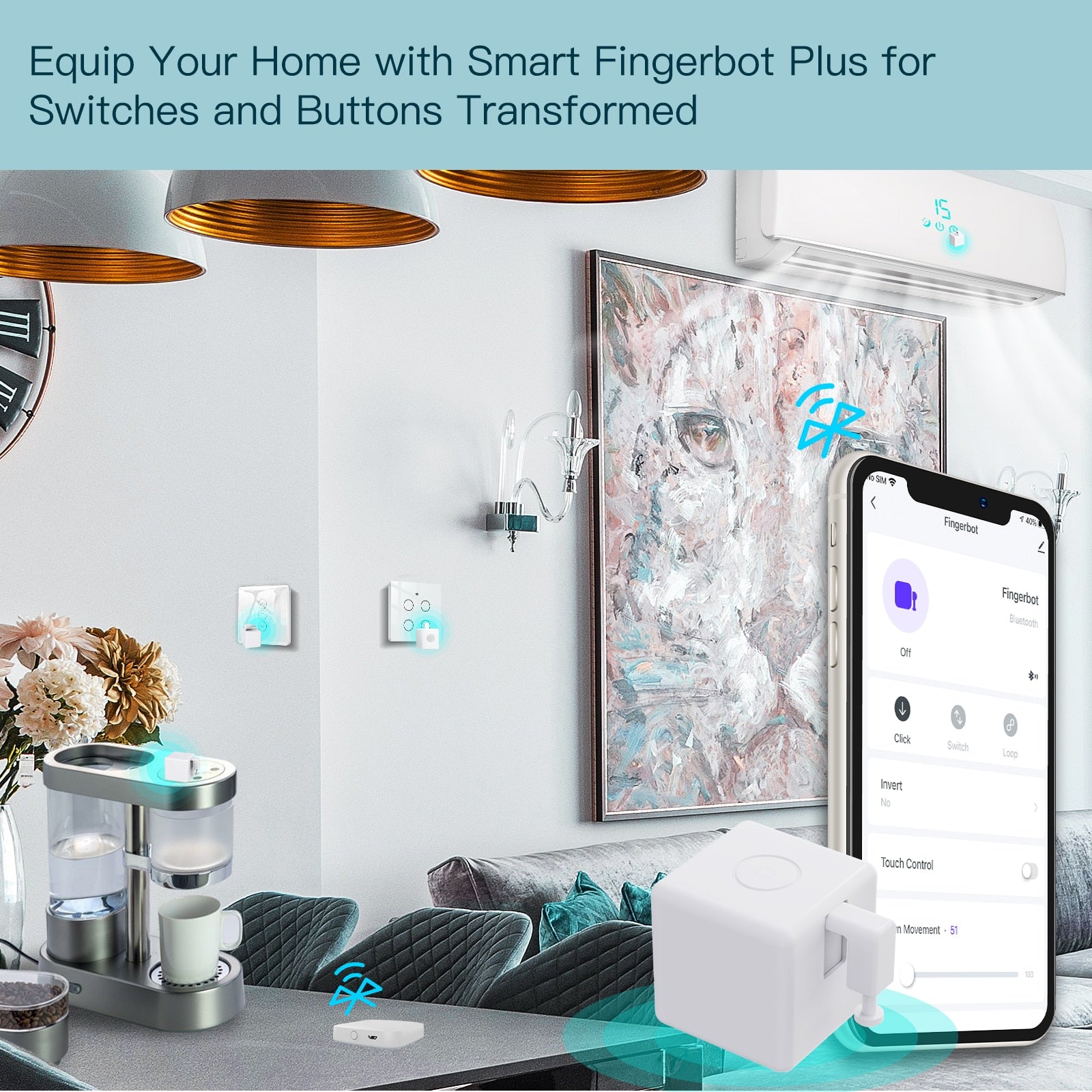 Moes Tuya Fingerbot - Bluetooth Button Pusher for Smart Devices