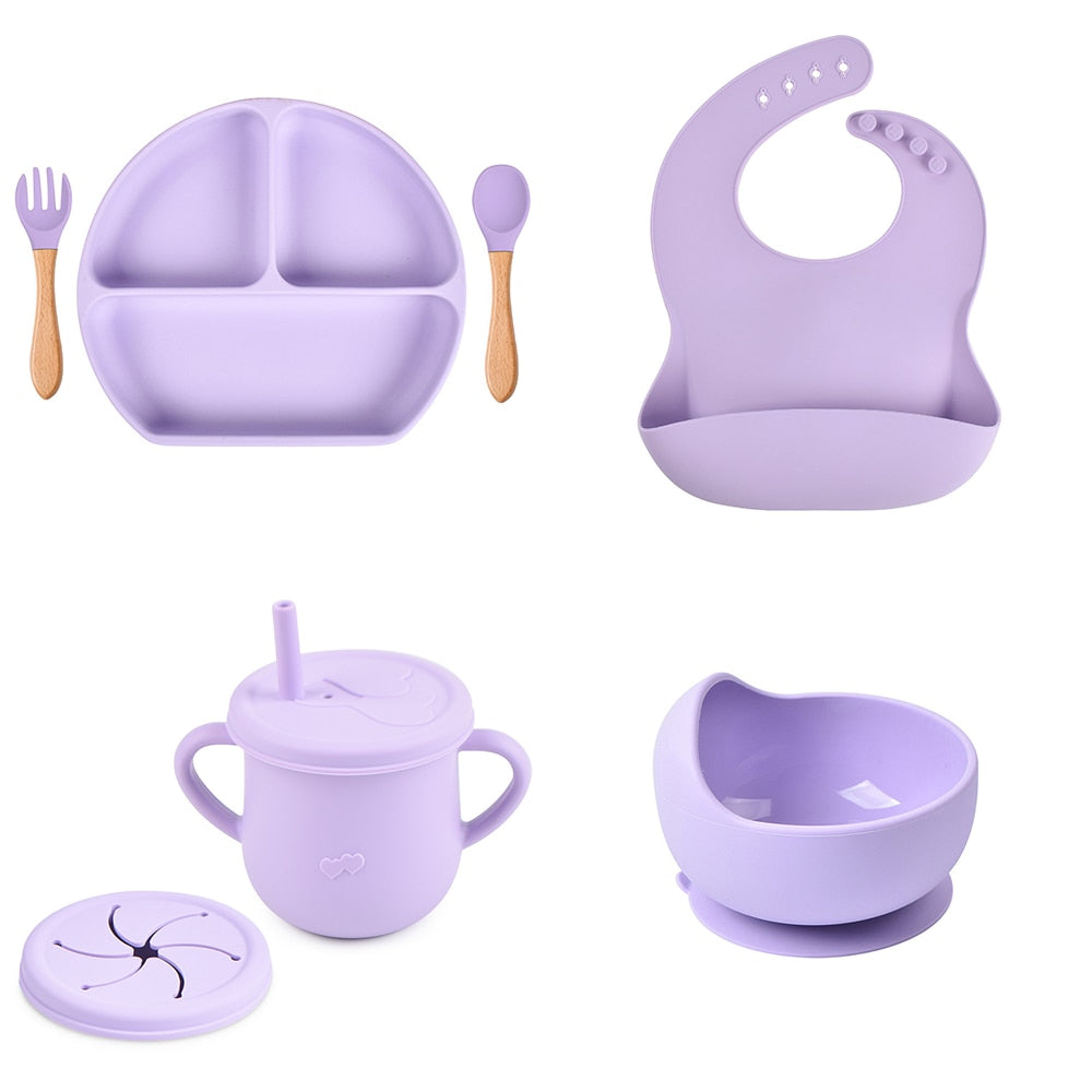 Baby Silicone Non-Slip Dinner Set