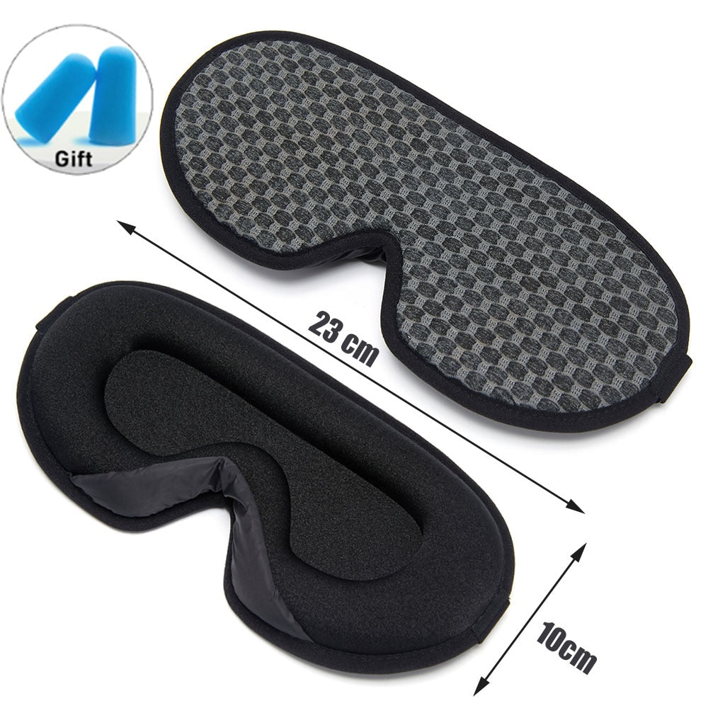 Soft Eye Mask for Sleeping and Travel - Blocks Out Light for Relaxation