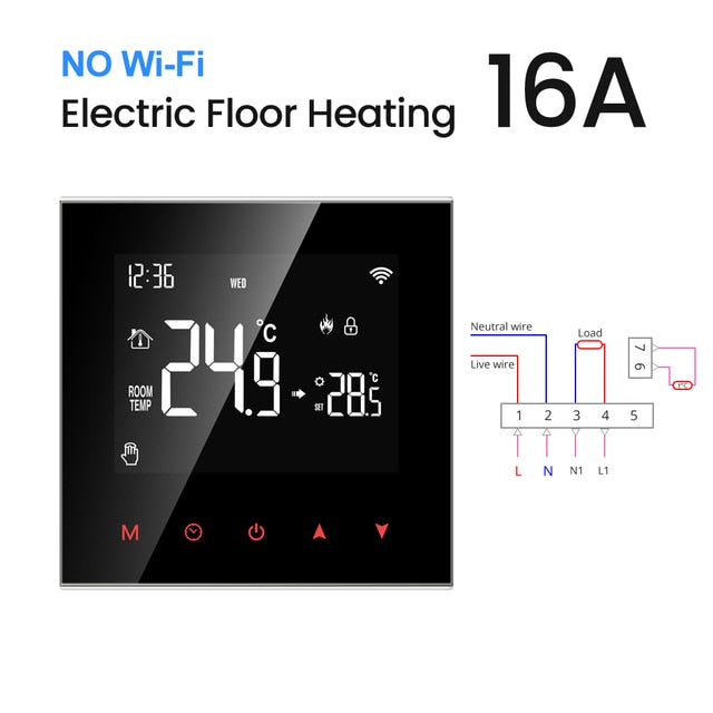 AVATTO Tuya WiFi Smart Thermostat - Remote Temperature Control for Google Home and Alexa