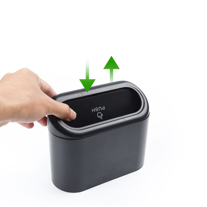 Hanging Car Trash Bin - Vehicle Garbage Storage Box