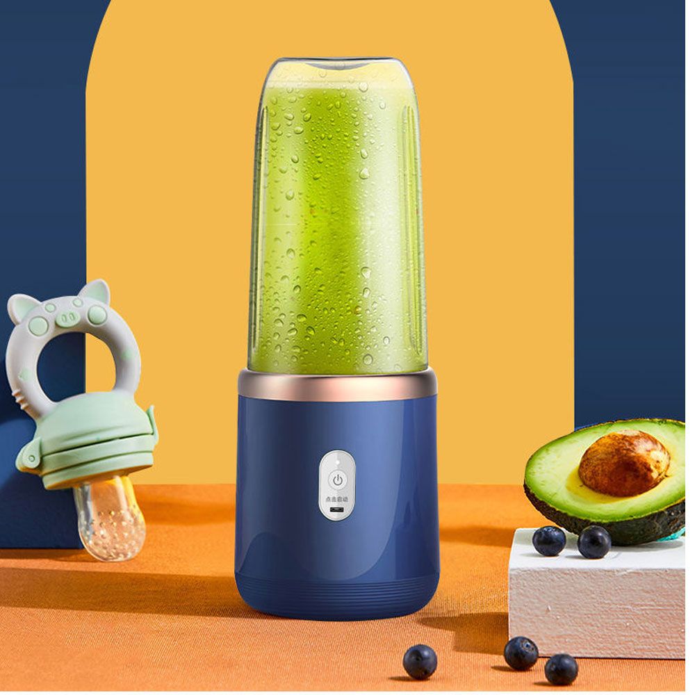 Portable Electric Juicer - 400ml Fruit Squeezer & Smoothie Blender
