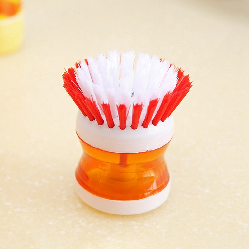 Kitchen Dishwashing Brush with Soap Storage