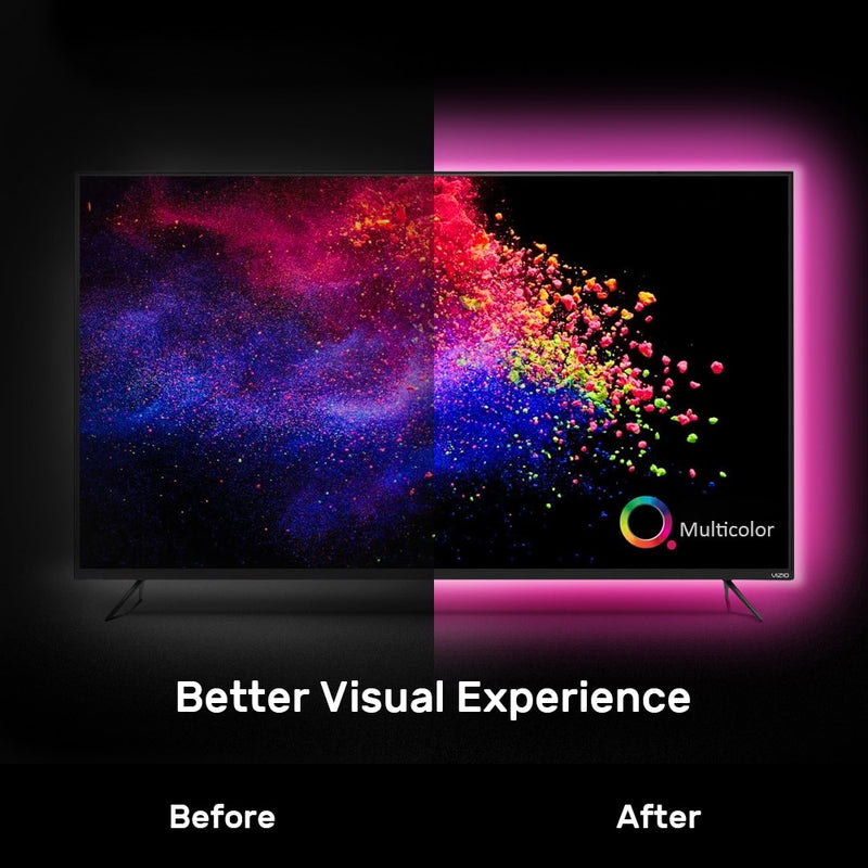 LED Strip Lights, Bluetooth App Control, RGB Lights, USB LED Strip Colourful LED Tape for TV Backlight