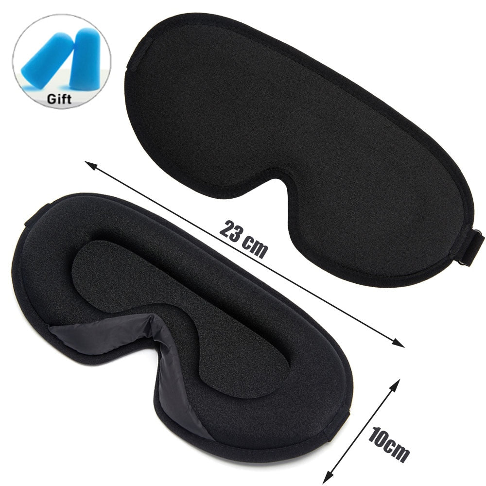 Soft Eye Mask for Sleeping and Travel - Blocks Out Light for Relaxation