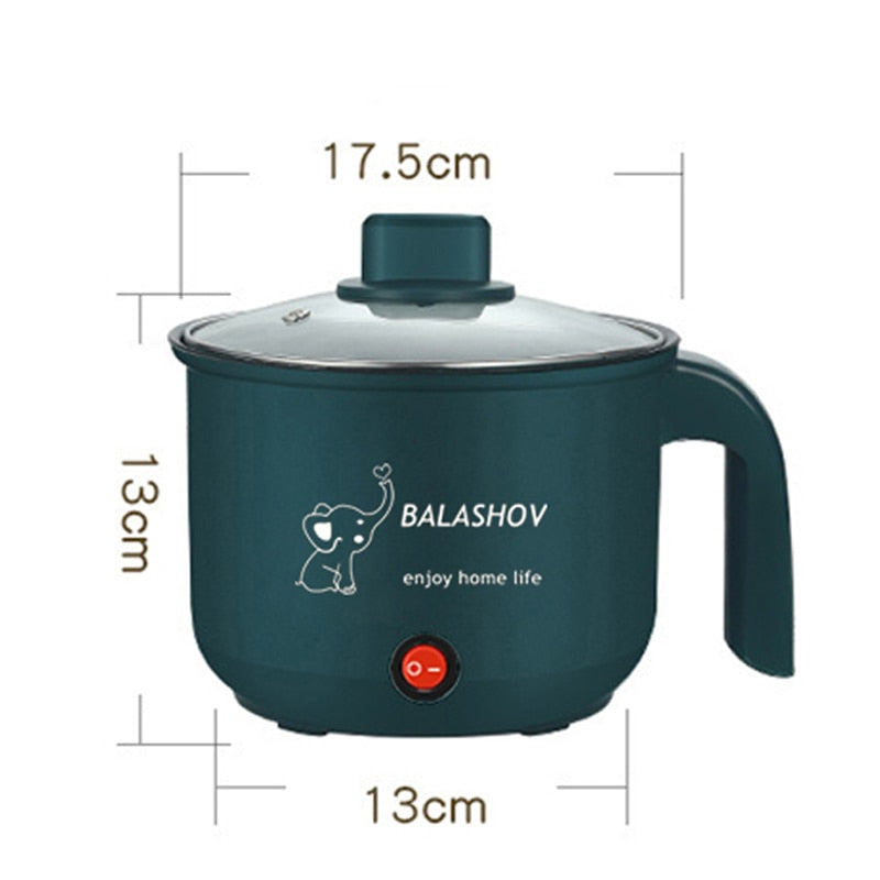 Mini Electric Cooker Pot - Non-Stick, Single/Double Layer, Multifunction