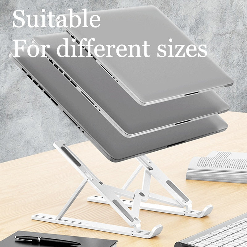 Adjustable Laptop Stand - Portable Support for iPad, Macbook and Laptops