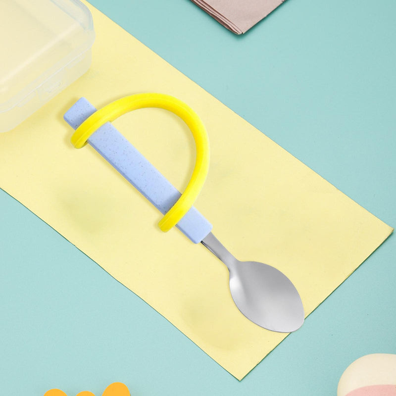 Strap-On Anti-Shake Eating Aid for Cutlery - Silicone Eating Tool Attachment - Set of 7 Straps