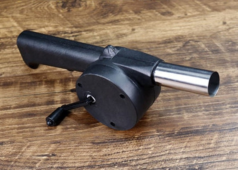 Hand Crank Blower - Fire Blower, BBQ/Barbeque Booster