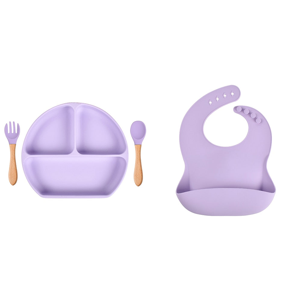 Baby Silicone Non-Slip Dinner Set