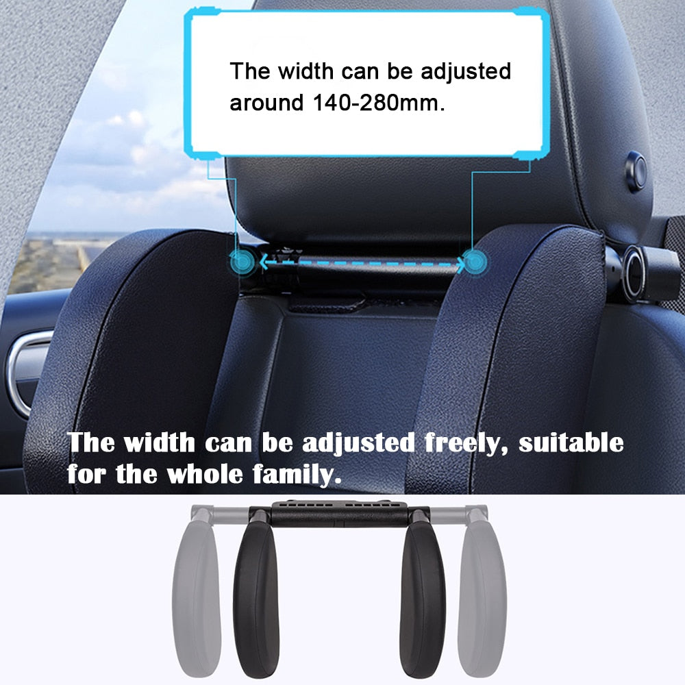 Adjustable Car Seat Headrest Pillow for Travel - U-Shaped