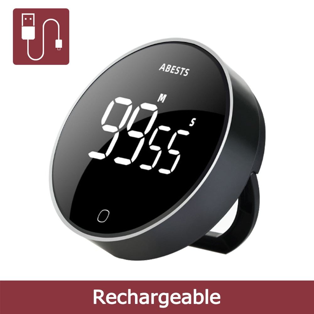 Magnetic LED Digital Kitchen Timer - Countdown and Alarm Clock